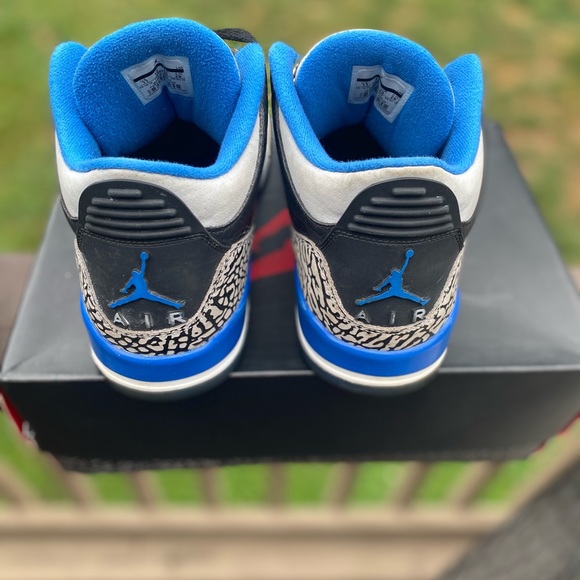 JORDAN SPORT BLUE 3’s SIZE 11 - Picture 4 of 5